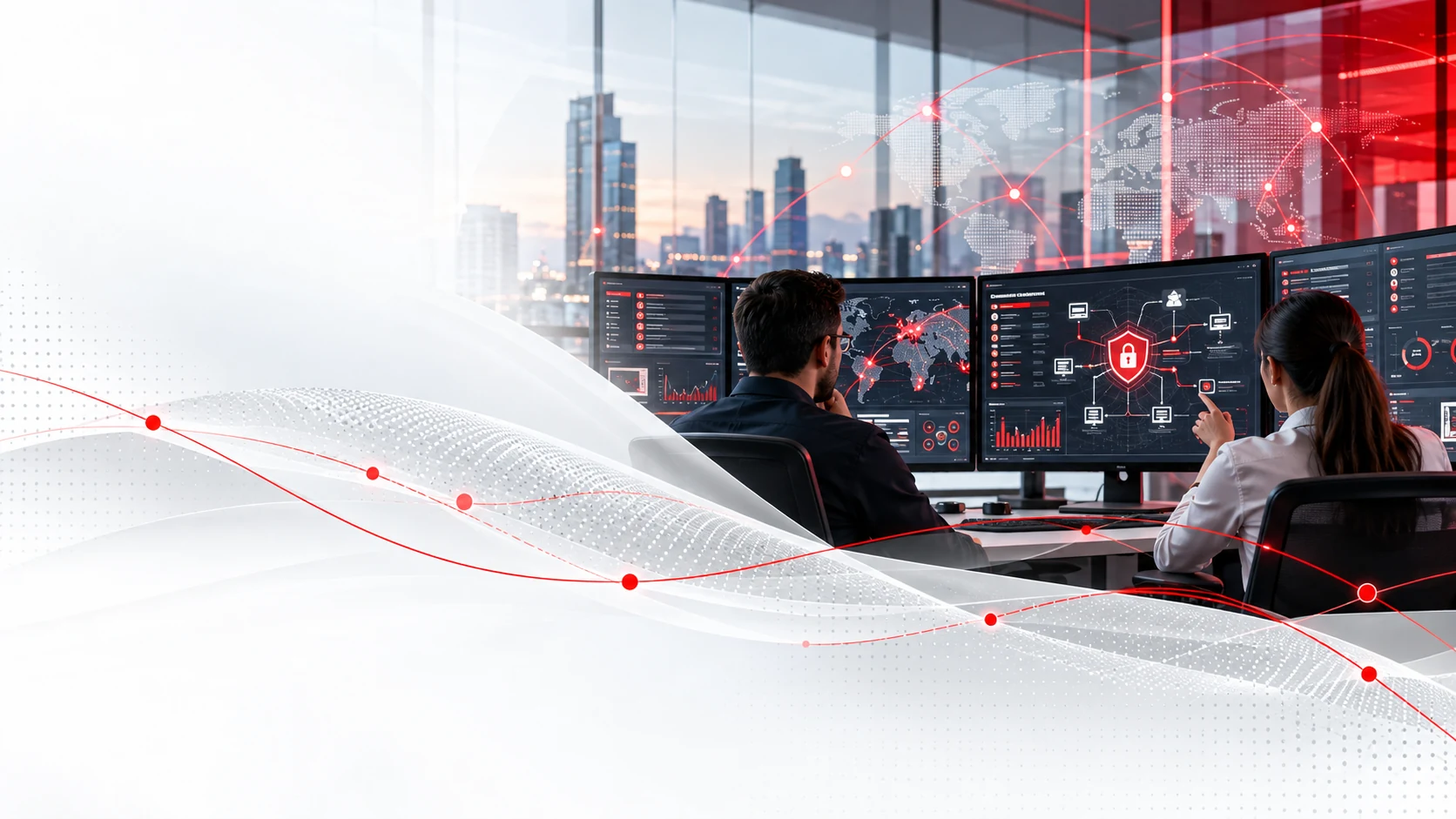 Centro de monitoreo y ciberseguridad empresarial
